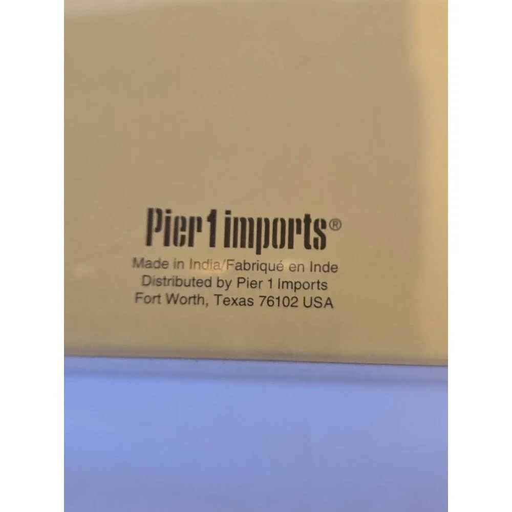 Pier One Imports 90s Y2K Set Of 3 Fabric Beaded Mini Photo Frames  3x3” each